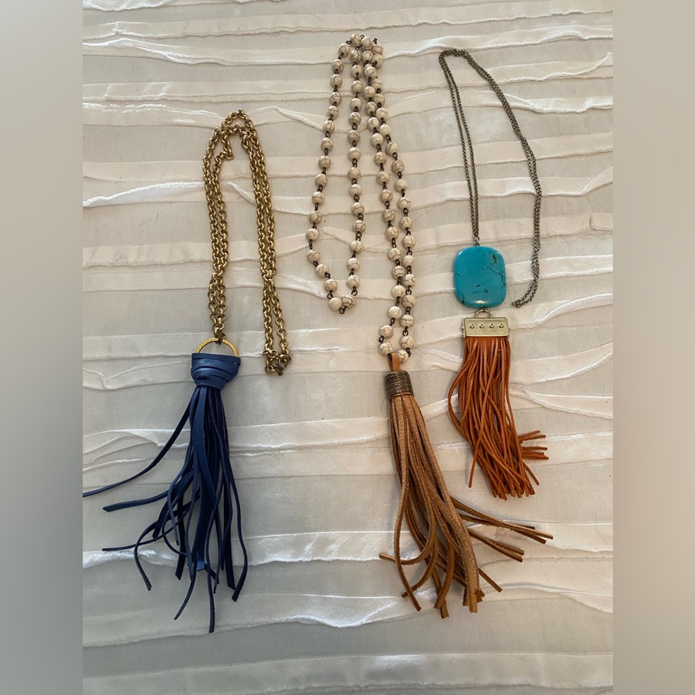 Set of 3 Tassel Necklaces